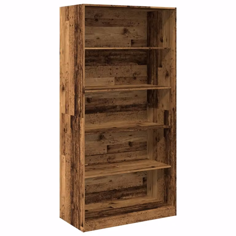 Armario de madera minimalista vidaXL en color marrón con estantes internos, An: 100 cm, P: 50 cm, Al: 200 cm