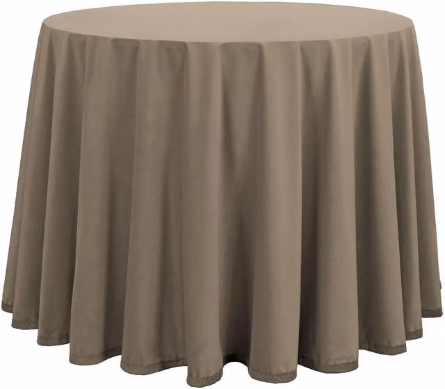 Falda de mesa camilla de terciopelo rectangular Donegal Collections, color pardo, An/P: 60 x 110 cm
