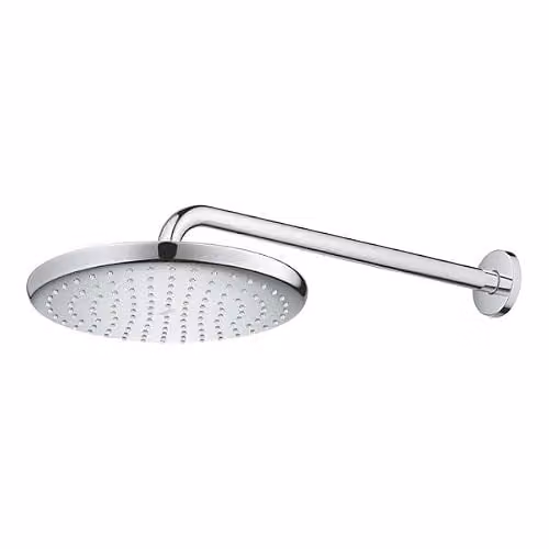 Conjunto de ducha mural Grohe Tempesta con brazo de 25 cm, cabezal redondo de 1 chorro, acabado cromo y sistema antical