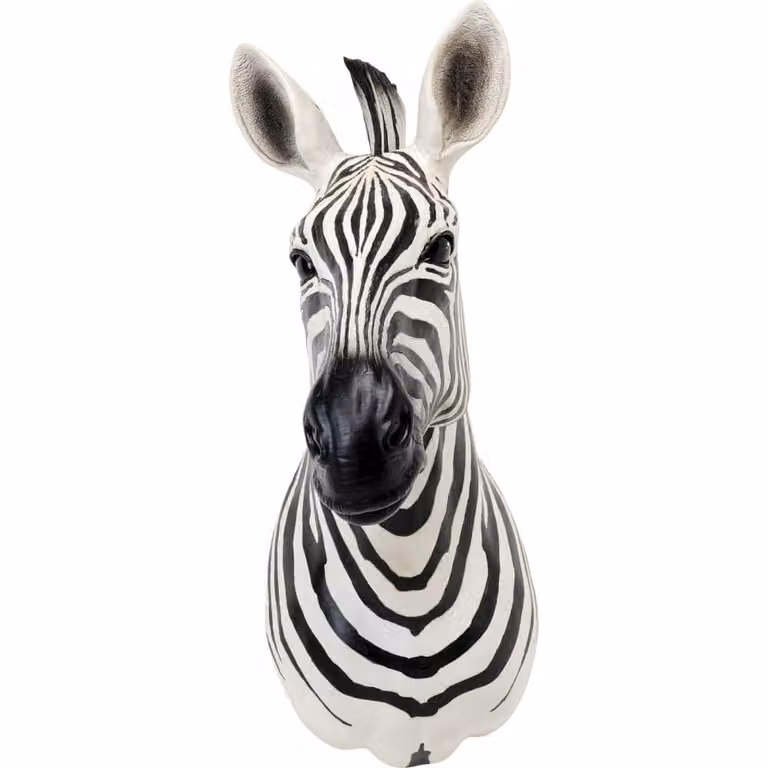 Decoración de pared con diseño animal de Kare Design en blanco y negro, An/Al: 76 x 32 cm
