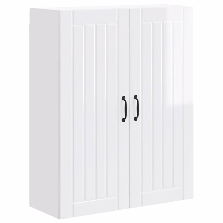 Armario de pared para cocina vidaXL LUCCA blanco brillante An/P/Al: 80 x 31 x 100 cm