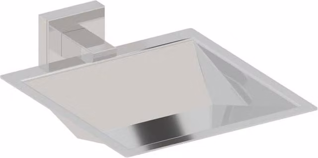 Jabonera de pared Niza Beltrán en metal color plata