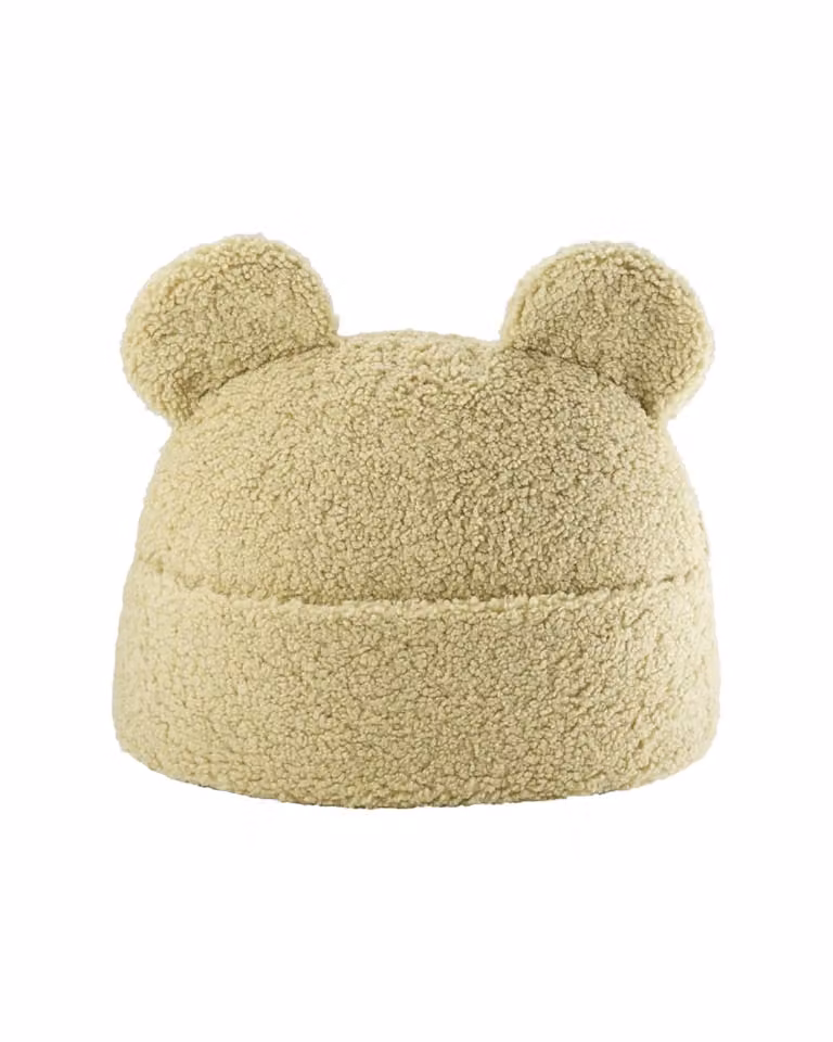 Bolsa teddy infantil Wigiwama de tejido bouclé verde matcha An/P/Al: 42 x 40 x 22 cm