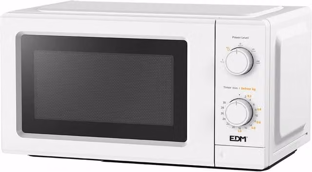 Microondas EDM 07054 blanco de 20 l con 700 w de potencia