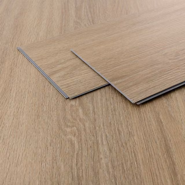 Suelo vinílico de PVC ML Design Modern Living color roble golden hour con sistema de click, 6,16 m², láminas de 122 x 18 cm y grosor de 4,2 mm