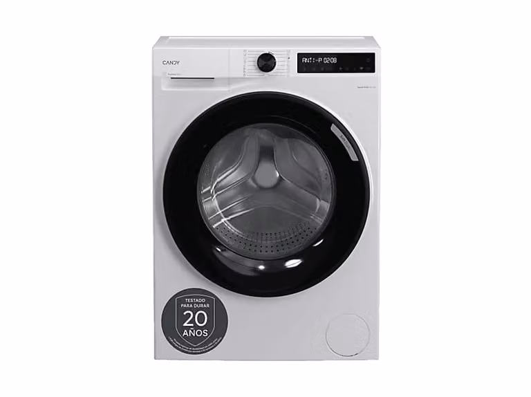 Lavadora de carga frontal Candy Blanca con Wi-Fi, Bluetooth y App Control, 1400 rpm y programas de lavado rápido y anti manchas