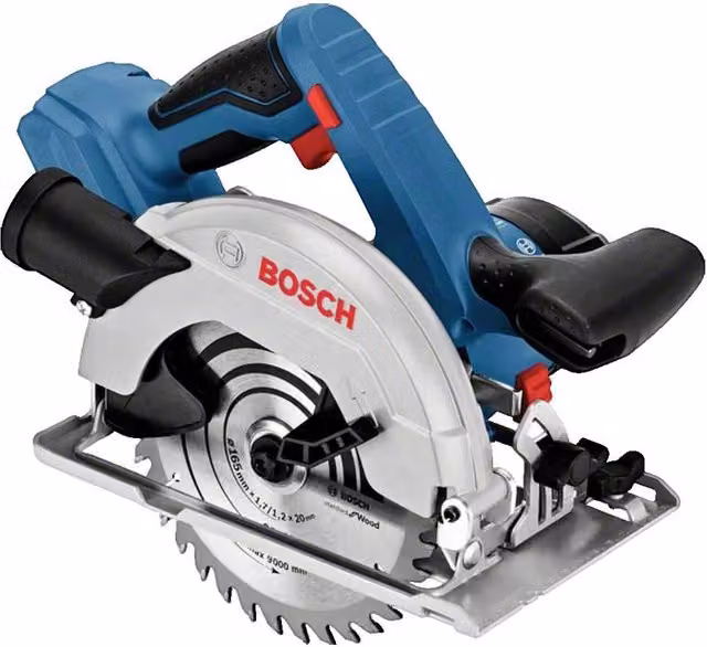 Sierra circular a batería Bosch Professional GKS 18V-57-2 L con motor sin escobillas y L-BOXX en azul, negro y plata