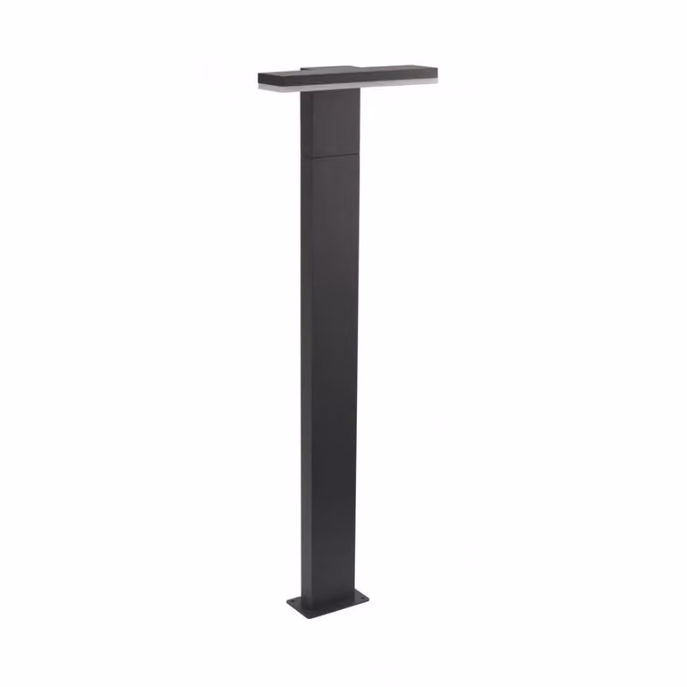 Poste de iluminación LED Mangel para jardín y terraza, 10W, color gris, Altura: 78 cm, IP54