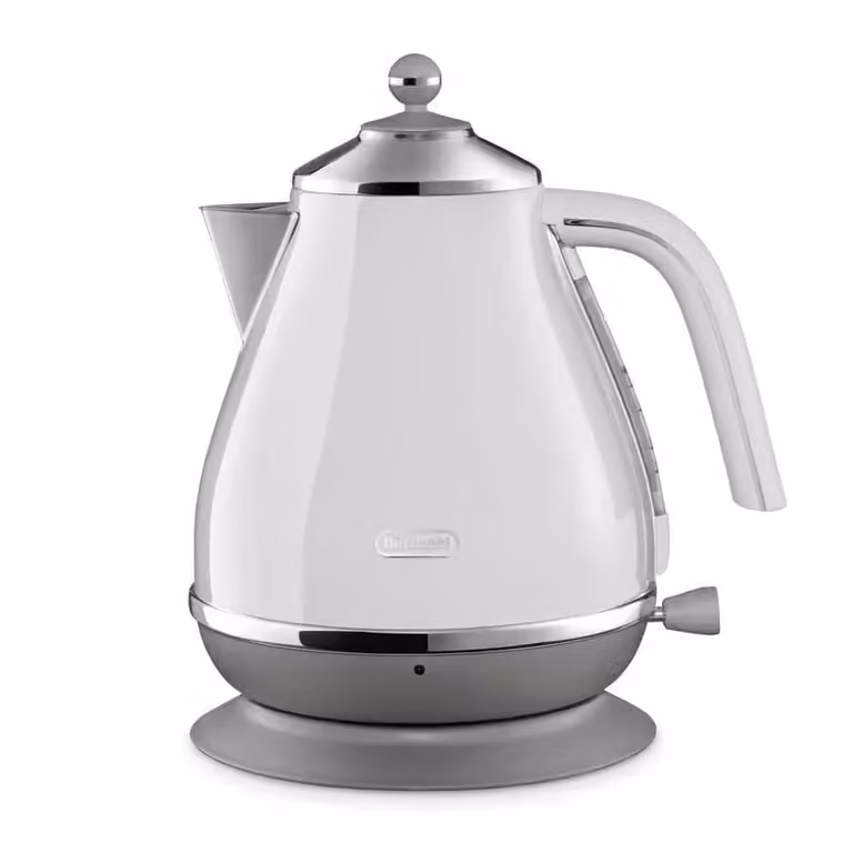 hervidor De'Longhi Icona Capitals Sidney Blanco de 1,7 l en acero inoxidable