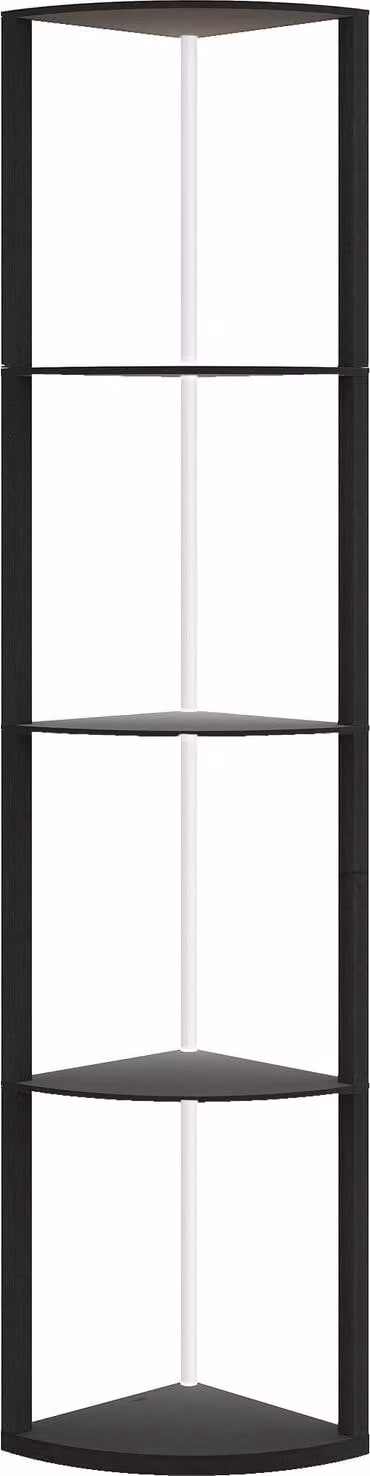 Lámpara de pie LED Northio con estantes, tecnología RGB y control remoto en color negro y multicolor