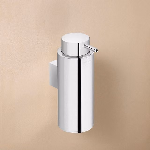 Dosificador de jabón de pared Cosmic Project Cosmic color plata, capacidad 200 ml