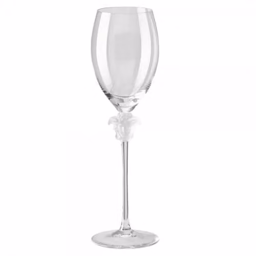 Copa de vino blanco Versace Medusa Lumiere de cristal transparente de 47 cl