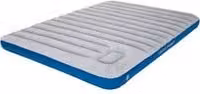 Colchón hinchable doble High Peak en azul y gris claro, An/P/Al: 140 x 200 x 20 cm