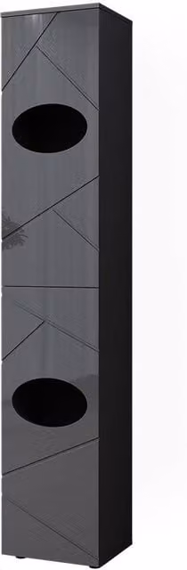 Armario para ropa blanca Vicco Irma en color antracita, An: 37,2 cm, Al: 192 cm