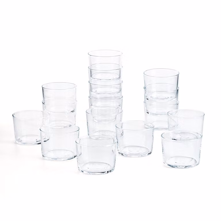 Juego de 16 vasos bajos Chiquito de Luminarc en vidrio transparente de 23 cl