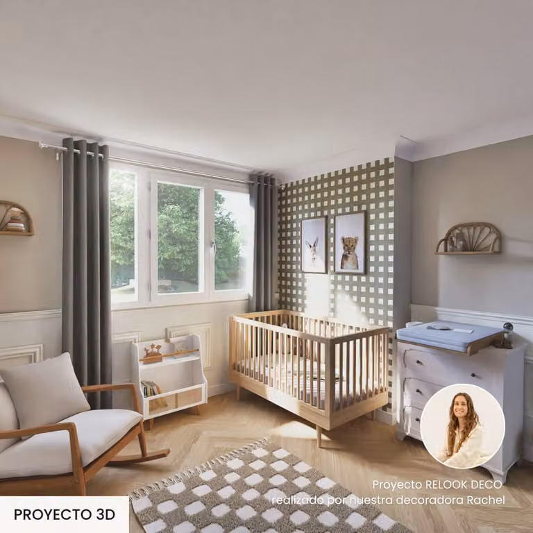 Pack Lujo de Dormitorio Infantil Rhinov de Estilo Escandinavo en Madera