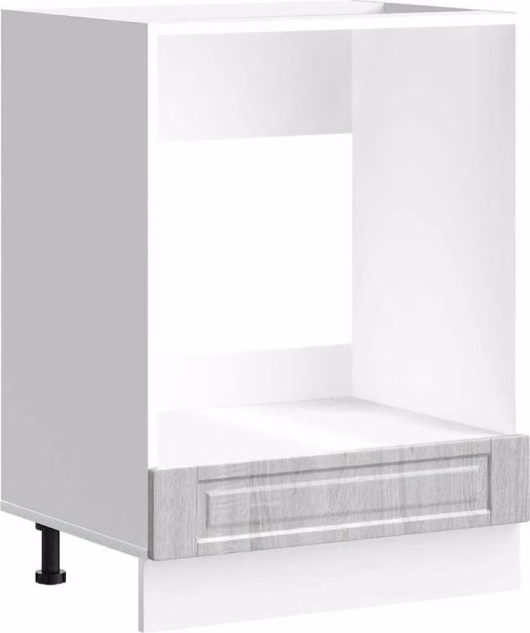 Mueble de horno Syfax Porto de cocina en color gris con puertas batientes y acabado mate de madera reconstituida