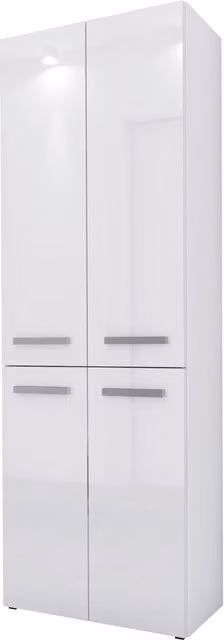 Mueble de baño suspendido 3XE LIVING en blanco brillante con diseño minimalista, An/P/Al: 174 x 30 x 60 cm