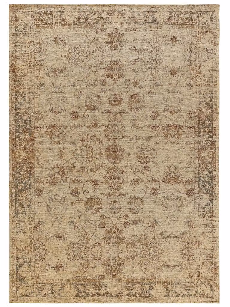 Alfombra Benuta de tejido plano estilo patchwork en color beige, rectangular, An/P: 160 x 235 cm
