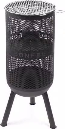 Chimenea de leña exterior Bonfeu Bonves 34 de acero en color negro