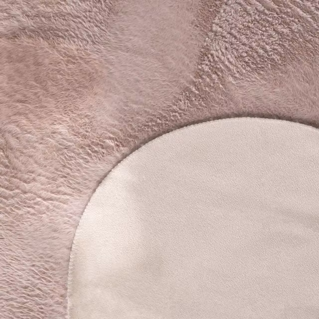 Alfombra de piel sintética Pelsa rosa de 120 x 160 cm