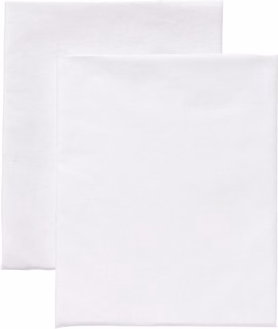 Pack de 2 sábanas bajeras ajustables de algodón jersey Cotton Juice Baby Home para bebés en color blanco