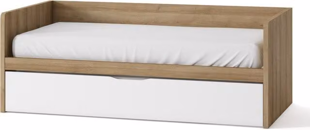 Cama Mio de El Corte Inglés con un cajón y costados altos en blanco o marrón