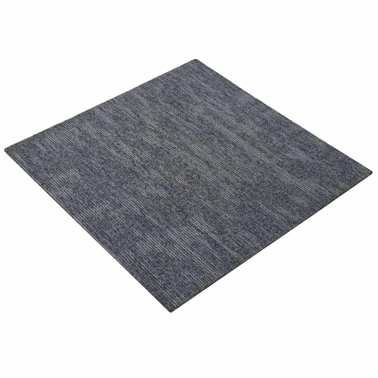 Set de 20 azulejos de alfombra modernos vidaXL en color gris, fabricados en polipropileno con pelo en bucle, An/P: 50 x 50 cm