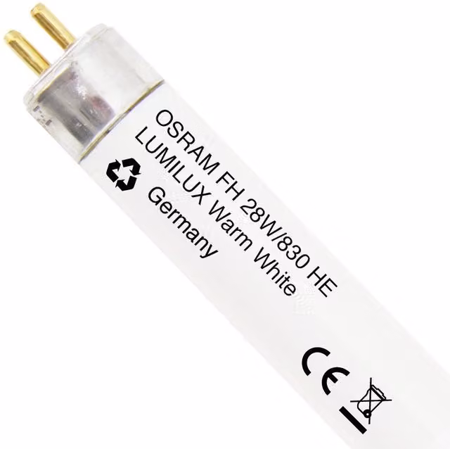 Tubo fluorescente Osram Lumilux T5 HE 28W/830 blanco cálido G5