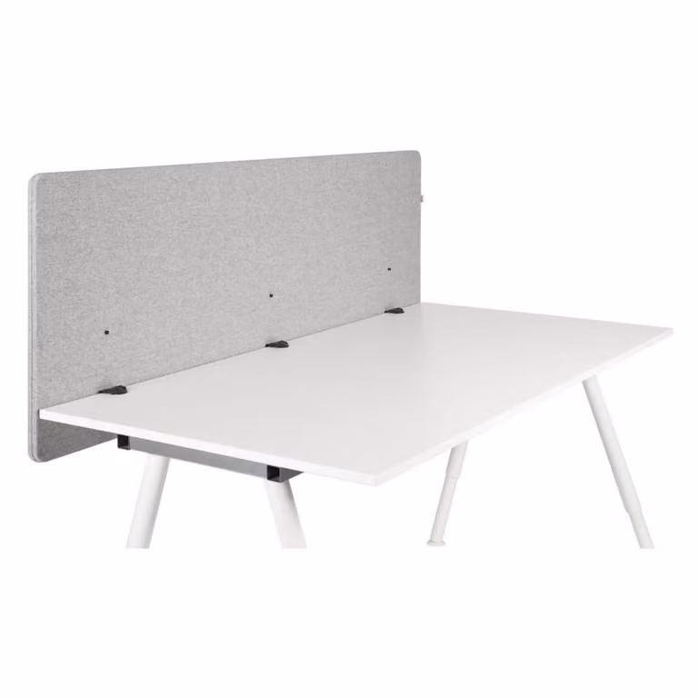 Separador de mesa hjh OFFICE en tela gris claro jaspeado y plástico