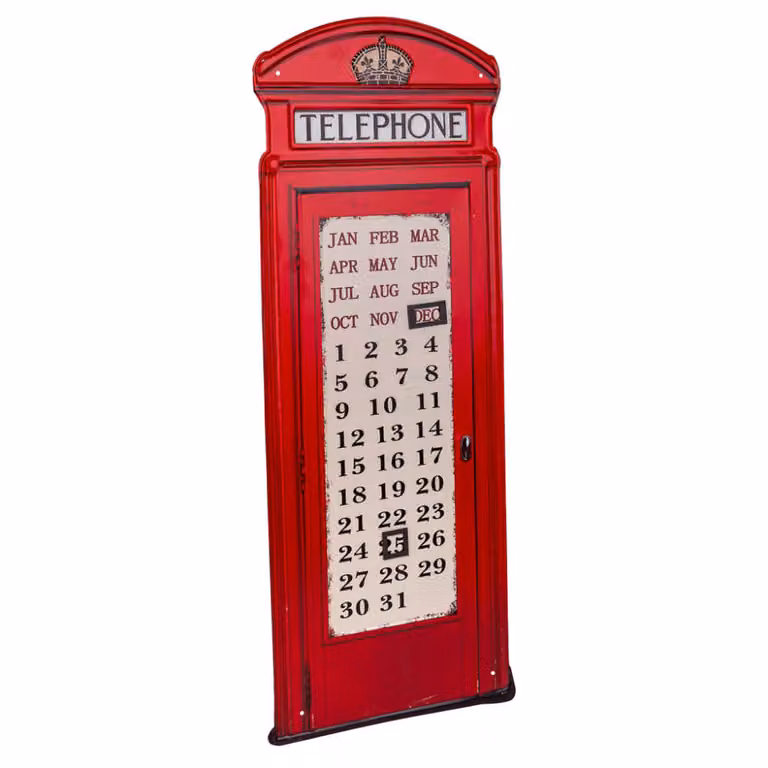 Placa de metal decorativa vintage Wanderlust deco de color rojo, An/P/Al: 75 x 30 x 0,6 cm