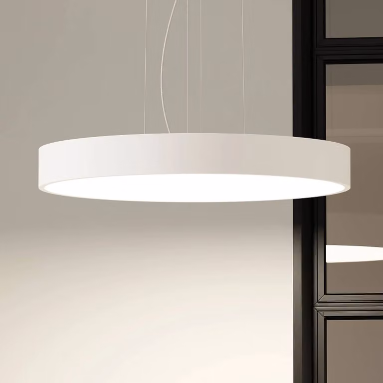 Lámpara colgante LED Noabelle Arcchio de diseño moderno en color blanco para cocina, atenuable