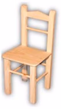 Silla infantil de madera ARTEMA en color beige