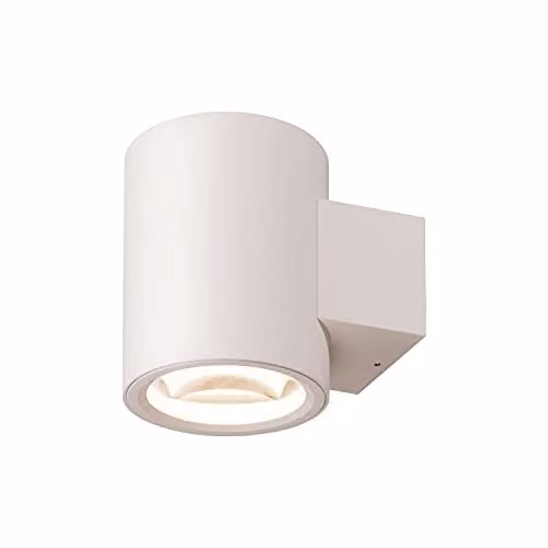 Aplique de pared LED Oculus de SLV en color blanco con efecto up/down y regulación de intensidad para salón o sala de estar