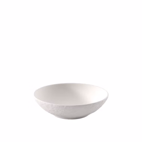 Cuenco para postres Manufacture Rock de Villeroy & Boch en color blanco, porcelana premium con acabado mate de 13,2 cm de diámetro