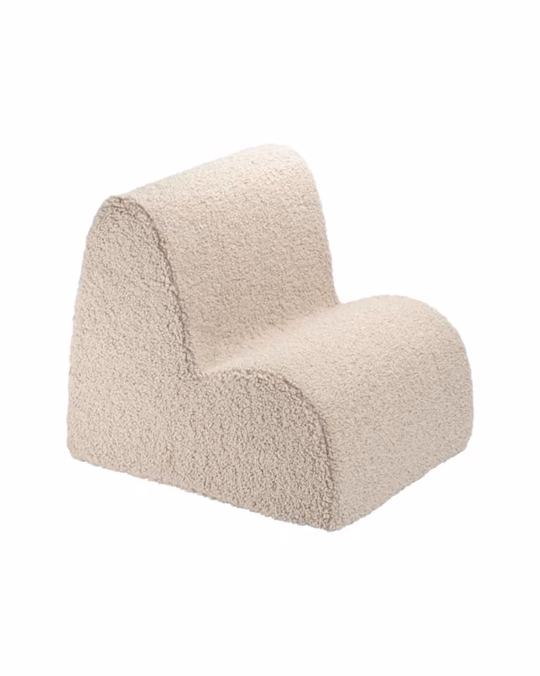 Butaca Nube Wigiwama de tejido bouclé beige, An/P/Al: 50 x 50 x 60 cm