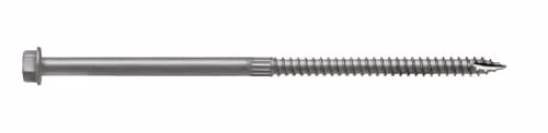 Pack de 100 tornillos estructurales para madera Simpson con cabeza hexagonal de 1/4 de pulgada y longitud de 15,24 cm