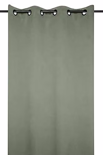 Cortina de terciopelo RIDEAU NOTTE color verde An/Al: 140 x 280 cm