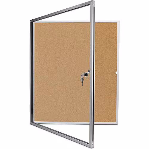Vitrina de corcho Holtz Interior para 12 hojas A4, multicolor, An/Al: 112 x 108,5 cm