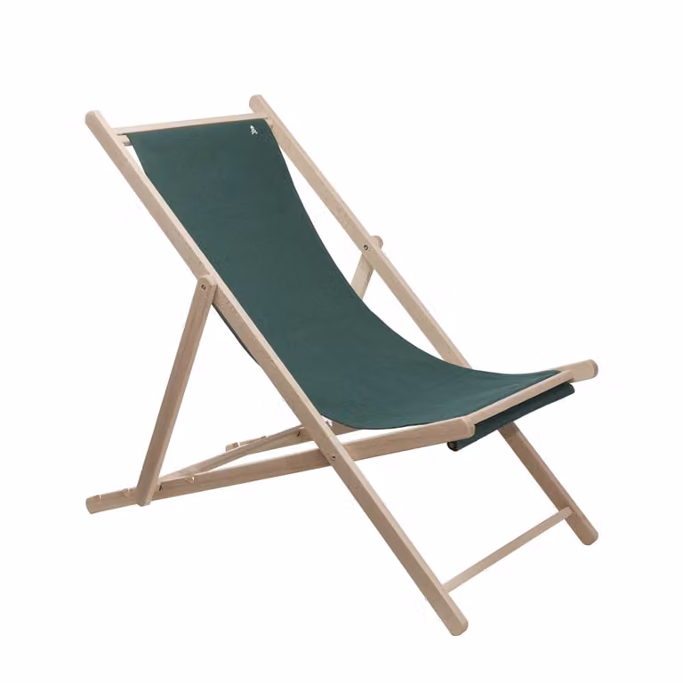 Hamaca plegable de madera de haya Scalpers con lona verde oscuro
