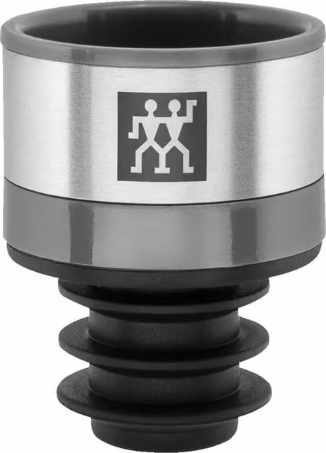 Sellador de vino al vacío Zwilling Fresh & Save en color gris de acero inoxidable