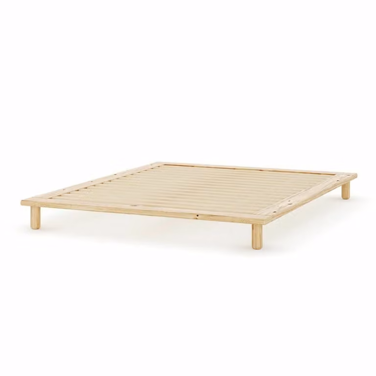Cama de 2 plazas ID Kids de madera maciza de pino en color blanco An/P/Al: 200 x 140 x 226 cm