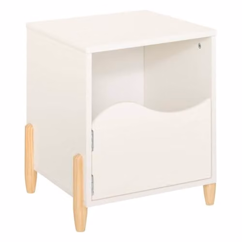 Mesilla de noche infantil Douceur de Atmosphera en color blanco An/P/Al: 35.5 x 40 x 33 cm