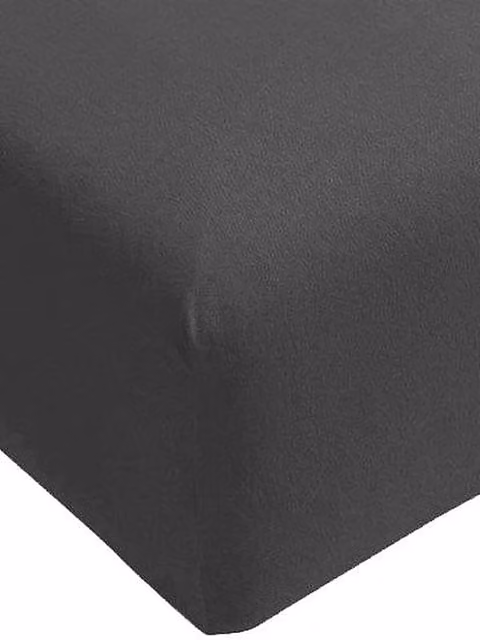 Sábana bajera de jersey de algodón BELLA DONNA de FORMESSE en color gris antracita