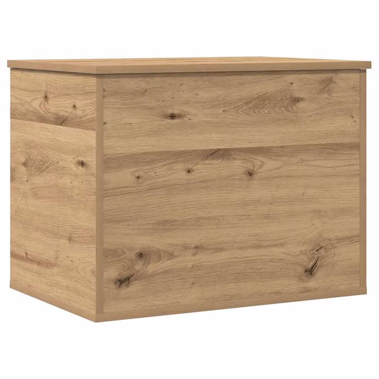 Caja de almacenamiento con tapa vidaXL en color roble artisan, An/P/Al: 60 x 42 x 46 cm