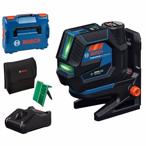 Láser combinado Bosch Professional GCL 12V-50-22 CG con batería recargable y maletín L-BOXX