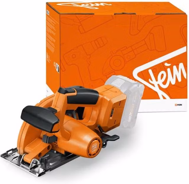 Sierra Circular Inalámbrica Fein F-iron Cut 57 As de Color Naranja con Carcasa de Aluminio y 6 Niveles de Velocidad