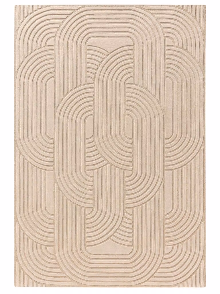 Alfombra de lana Benuta beige de diseño moderno y forma rectangular An/P: 160 x 230 cm