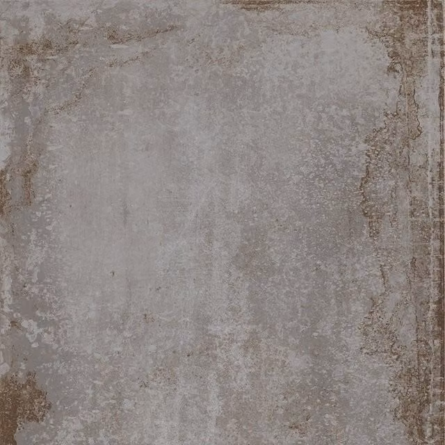 Gres porcelánico SO-TILES efecto metal oxidado gris acabado mate de 60 x 60 cm