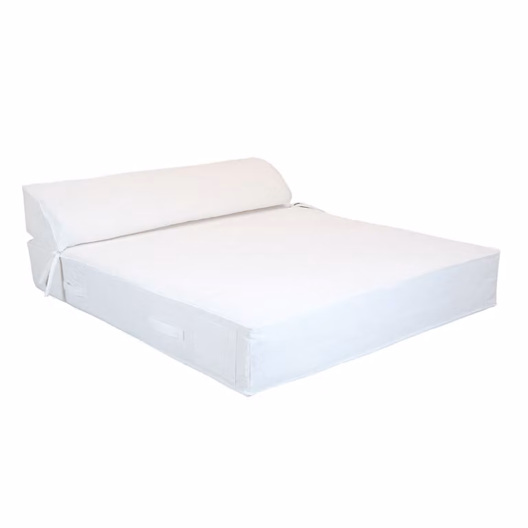 Diván de 2 plazas MX HOME en color blanco rafia para exterior
